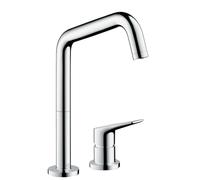 Axor Citterio M - Grifo de fregadero de 2 orificios, aspecto de acero inoxidable 34820800
