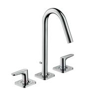Axor Citterio M - Grifo de lavabo, con desagüe, montaje de 3 orificios, cromo 34133000