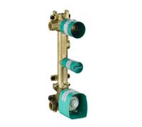 Axor - Cuerpo de módulo de termostato para 2 dispositivos, cromo 36701180