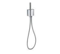 Axor Edge - Conjunto de cabeza de ducha, 2 chorros y manguera, cromo/corte de diamante 46521000