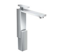 Axor Edge - Grifo de lavabo con desagüe, cromo/corte de diamante 46031000