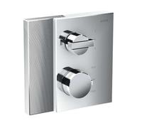 Axor Edge - Grifo termostático empotrado para 2 dispositivos, cromo/corte de diamante 46761000