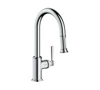 Axor Montreux - Grifo monomando de cocina con ducha extraíble, diseño de acero inoxidable 16581800