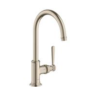 Axor Montreux - Grifo de lavabo 210 sin tirador, níquel cepillado 16518820