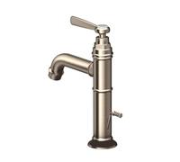 Axor Montreux - Grifo monomando de lavabo 100, con desagüe controlado por tirador, níquel cepillado 16515820