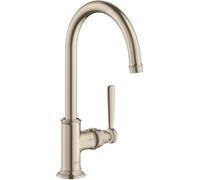 Axor Montreux - Grifo de lavabo 210 sin tirador, níquel cepillado 16518820
