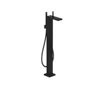 Axor MyEdition - Grifo de bañera de suelo, con accesorios, negro mate/cristal negro 47440670