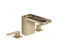 Axor MyEdition - Grifo de lavabo con desagüe Push-Open, instalación de 3 orificios, EcoSmart, bronce cepillado/sin placa 47072140