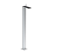 Axor MyEdition - Grifo de suelo con desagüe Push-Open para lavabo, cromo/cristal negro 47040600