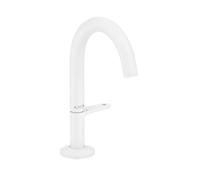 Axor One - Grifo de fregadero con desagüe de apertura a presión, EcoSmart, CoolStart, blanco mate 48010700