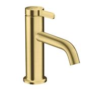 Axor One - Grifo de lavabo con desagüe, EcoSmart, latón cepillado 48001950