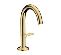 Axor One - Grifo de lavabo con desagüe Push-Open, EcoSmart, CoolStart, acabado dorado pulido 48010990