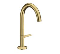 Axor One - Grifo de lavabo con desagüe Push-Open, EcoSmart, CoolStart, latón cepillado 48020950