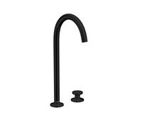 Axor One - Grifo de lavabo, con desagüe Push-Open, instalación de 2 orificios, negro mate 48060670