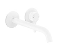 Axor One - Grifo empotrado de lavabo, con desagüe, montaje de 2 orificios, EcoSmart, blanco mate 48120700