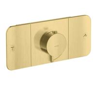 Módulo de termostato empotrado AXOR One de hansgrohe para 2 consumidores, 45712950, Color: Latón cepillado