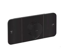 Módulo de termostato empotrado AXOR One de hansgrohe para 2 consumidores, 45712670, Color: negro mate