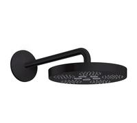 Axor One - Rociador de ducha 280, brazo de ducha 38 cm, 1 chorro, negro mate 48491670