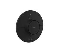 Axor ShowerSelect ID - Grifo termostático empotrado para 2 dispositivos, negro mate 36751670