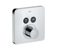 Axor Grifo empotrado ShowerSelect 36707000 – Termostato para 2 dispositivos, cromo