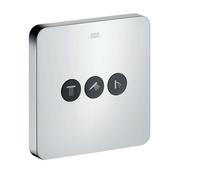 Axor ShowerSelect - Válvula de cierre y conmutación para 3 dispositivos, cromo 36773000
