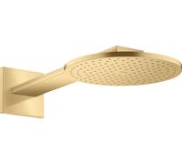 Axor ShowerSolutions brazo de ducha con efecto lluvia 25x25 cm circular oro 35284250