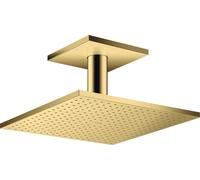 Axor ShowerSolutions brazo de ducha con efecto lluvia 30x30 cm cuadrada oro 35320990