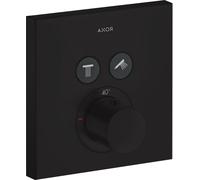 Axor ShowerSolutions grifo de bañera y ducha empotrado con termostato negro 36715670