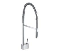 Axor Starck - Grifo de fregadero Semi-Pro con ducha extraíble, cromo 10820000