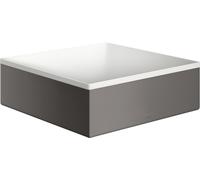 Axor Suite lavabo 28.5x28.5 cm cuadrada sobre encimera blanco-negro mate 42002340