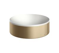 Axor Suite lavabo 30x30 cm circular sobre encimera blanco-marrón/beige mate 42000140