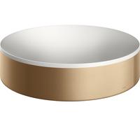 Axor Suite lavabo 40x40 cm circular sobre encimera blanco-marrón/beige mate 42001140