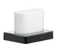 Axor Universal - Vaso para cepillo de dientes con soporte, negro mate 42834670