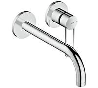 Axor Uno - Grifo mezclador de lavabo (, rasante, montaje en pared, caño de 225 mm, cromo