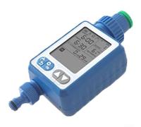 Axorafow Temporizador de sensor automático Controlador de riego de jardín con pantalla LCD grande 10 ajustes programables Cuidado de plantas de césped se adapta a grifo de 3/4 pulgadas