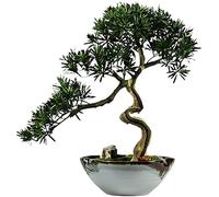 AYCDL Bonsái de pino artificial grande para el hogar, oficina, sala de estar, plantas artificiales en maceta, escritorio, decoración de interiores