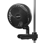 Aygrochy Ventilador de cultivo con clip, Motores EC, 10 Velocidades, Ventilador Grow con Control de Aplicación Inteligente, Protección IP-44, Ventilador Oscilación Automática con Clip para Tiendas