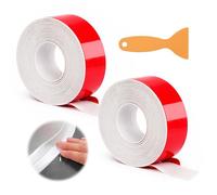 AYHYHLJZJ 2 Pcs Rodapiés flexibles autoadhesivos protección de bordes blanco 3,2m x 22mm, listón flexible para sellado, regleta de conexión de pared para cocina, baño, suelo, encimera, ducha, lavabo