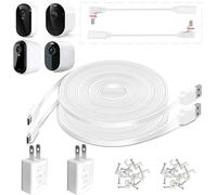 AYIIFEI Cable de carga para exteriores de 26 pies para Arlo Essential (1-3 generación), Essential/XL (1ª generación), Essential 2K/XL (2ª/3ª generación) y cámara de seguridad Arlo Pro 2K HDR (6ª