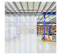AYLYHD Cortinas de Lamas de PVC Transparente, Claro PVC El Plastico Láminas Industrial for Puertas de Almacén, Cámaras Frigoríficas Sótano Estable Mascota Casa
