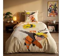 Aymax! Funda nórdica Naruto de algodón 140 x 200 cm para cama 90 cm