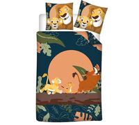 Aymax - Juego de cama de polialgodón (140 x 200 + 65 x 65 cm, polialgodón), diseño de león