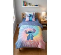 AYMAX Juego de cama Disney Stitch 1 persona, funda nórdica reversible de 140 x 200 cm + funda de almohada de 65 x 65, polialgodón