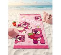 Aymax Lotso Toys Story - Sábanas de playa (70 x 140 cm, 100% poliéster, ultraabsorbente)