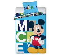 AYMAX S.P.R.L. Mickey Mouse - Juego de Cama (Funda nórdica de 140 x 200 cm y Funda de Almohada de 63 x 63 cm), diseño de Mickey Mouse