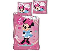 Aymax! Juego de cama Minnie – Funda nórdica 140 x 200 cm y funda 63 x 63 cm, poliéster