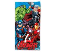 Aymax Toalla Playa Piscina BAÑO Los Vengadores con Hulk, Thor, Capitán América e Iron Man - 140 x 70cm Certificado Calidad: Oeko-Tex, LIL24-001
