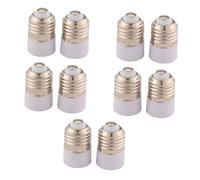 Aymzbd 10 Piezas Adaptador de Enchufe E27 Convertidor de Portalámparas Soporte de Bombilla Rosca Adecuado para Conversión de Lámparas en Hogares