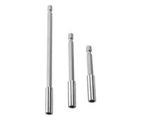Aymzbd 3 Piezas Adaptador de Dado Barra de Extensión Juego de Brocas para Taladro Accesorio Resistente al Desgaste Hecho en Acero Cromo-vanadio Adecuado, 2 piezas