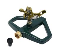 Aymzbd Aspersor de Jardín Rotatorio para Césped de Riego Automático con Base Metálica Ángulo Ajustable Versátil para Riego de Plantas y Uso en
